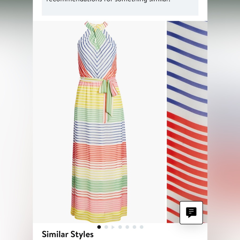 Julia Jordan Stripe Halter Neck Maxi Dress size 2 - Picture 2 of 8